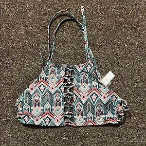 Geometric Print Halter Top